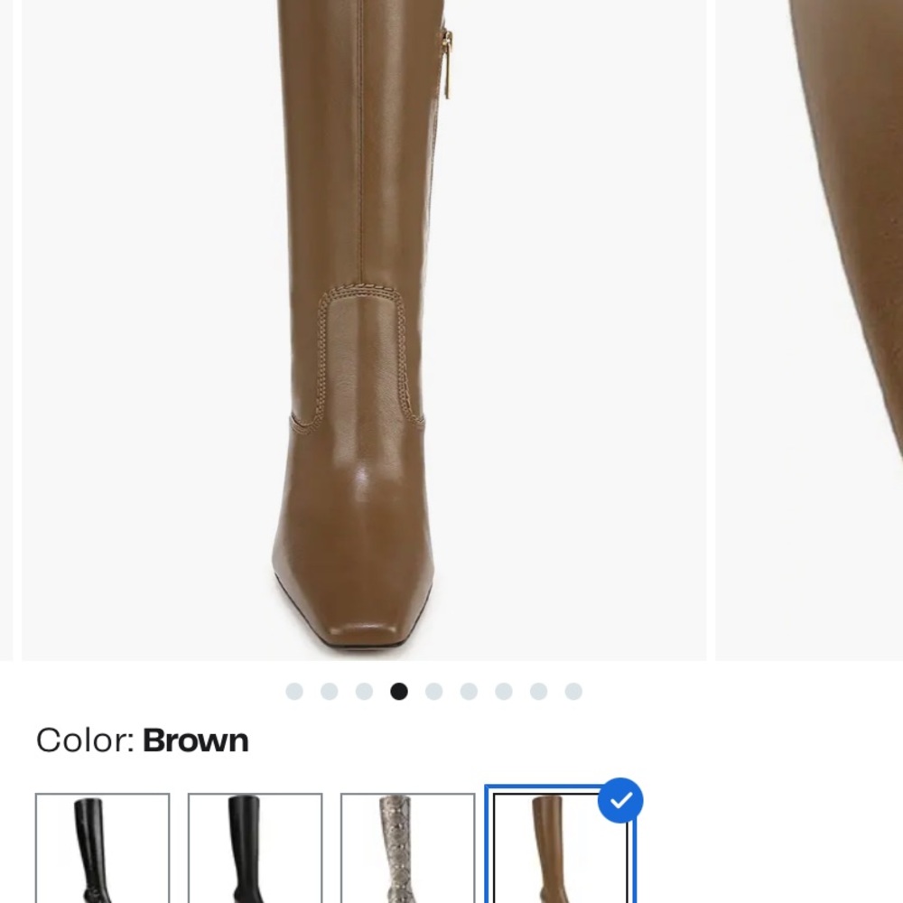 ❤️💕NWT Franco Sarto Brown Heeled Boots - Picture 4 of 8
